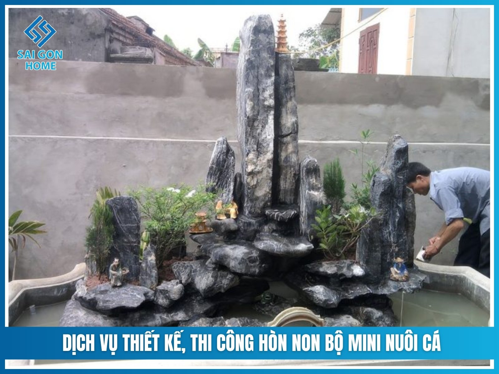 Dich vu thiet ke thi cong hon non bo mini nuoi ca