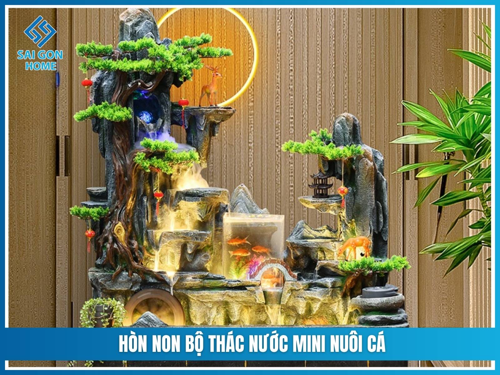 Hon non bo thac nuoc mini nuoi ca