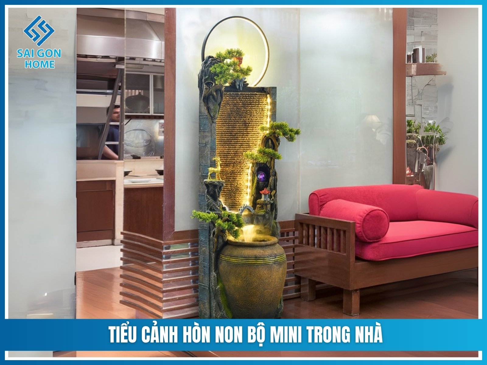 Tieu canh hon non bo mini trong nha