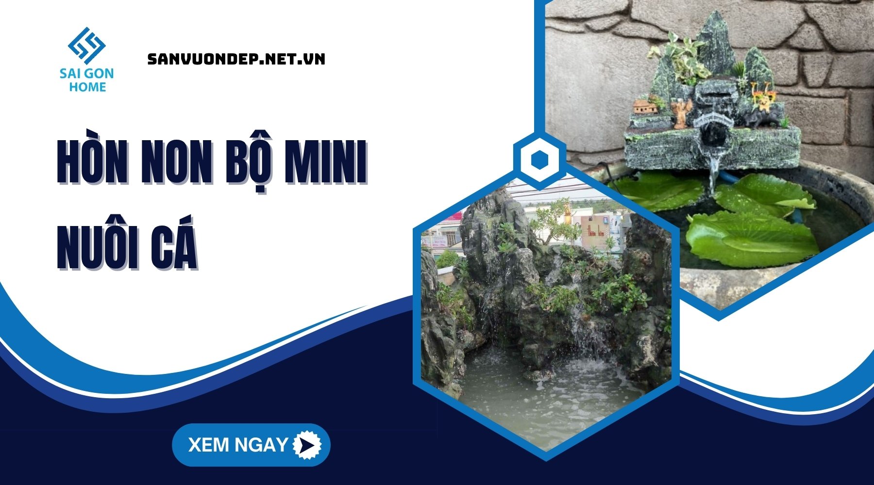 hòn non bộ mini nuôi cá đẹp