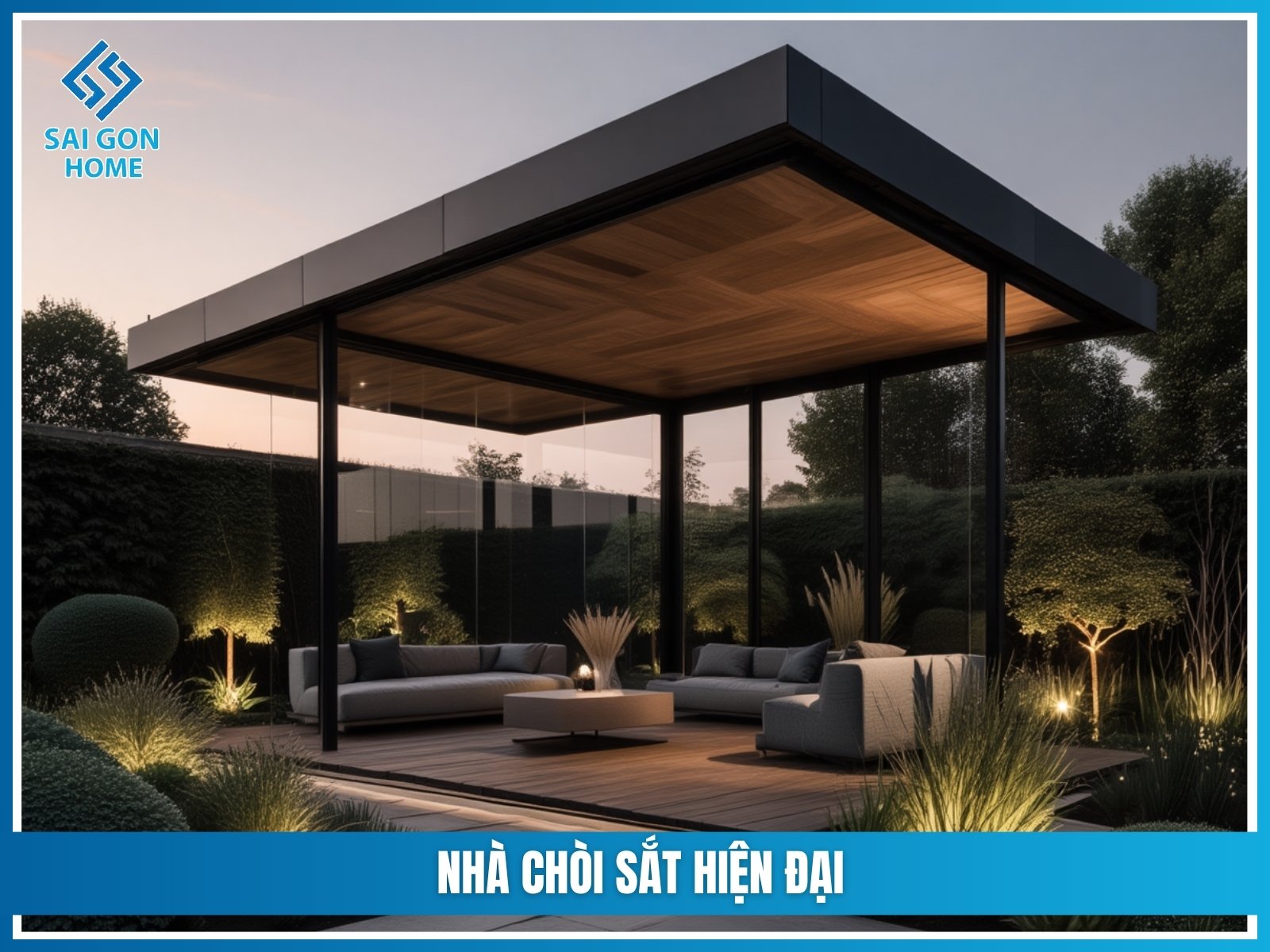 Nhà chòi sắt hiện đại