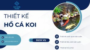 Hướng dẫn thiết kế hồ cá koi đẹp mắt chuẩn PHONG THỦY