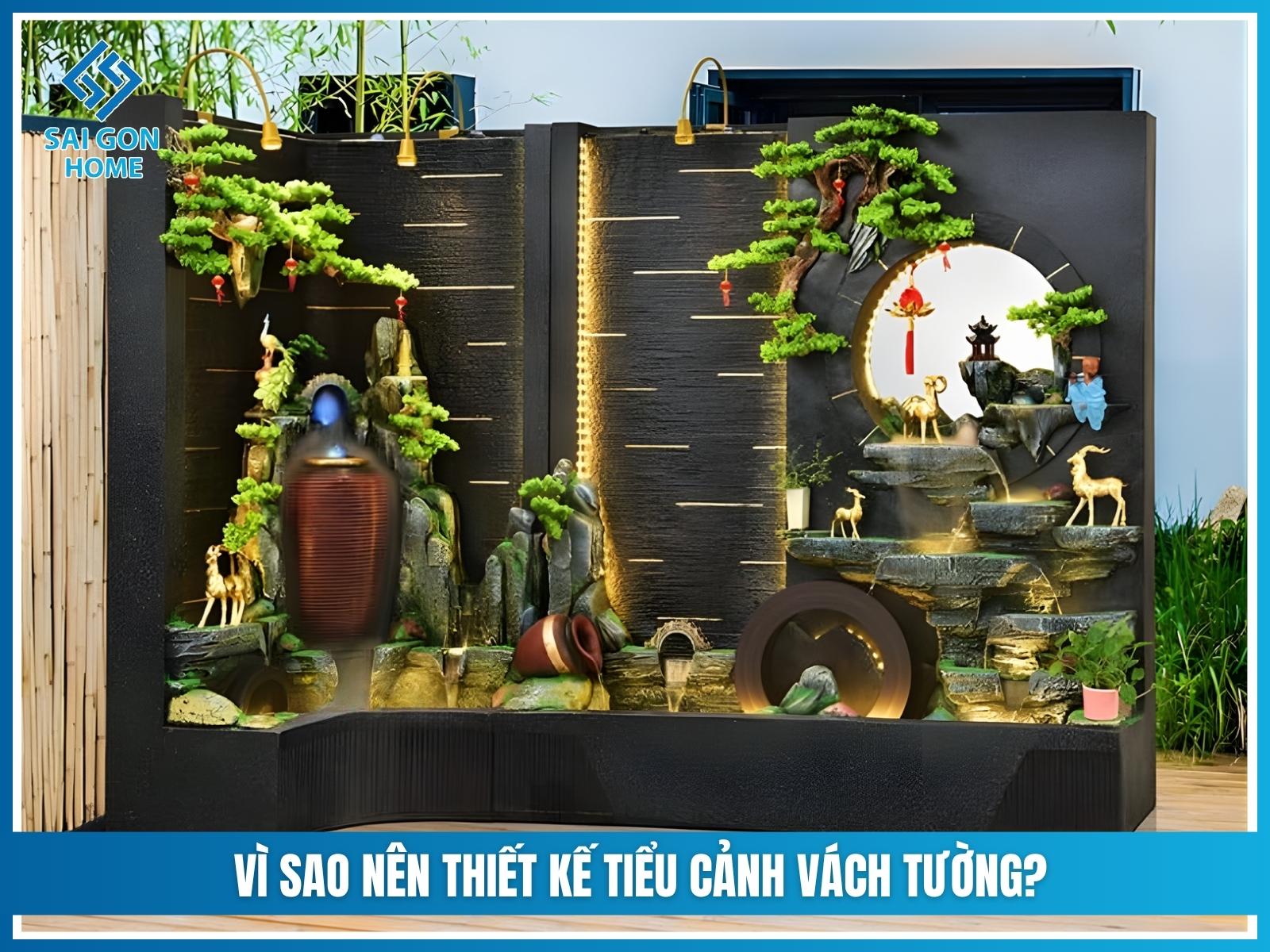 Vi sao nen thiet ke tieu canh vach tuong cho ngoi nha cua ban