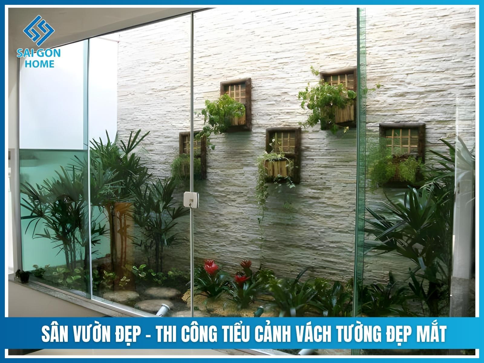 Lý do nên chọn SÂN VƯỜN ĐẸP để thi công tiểu cảnh vách tường