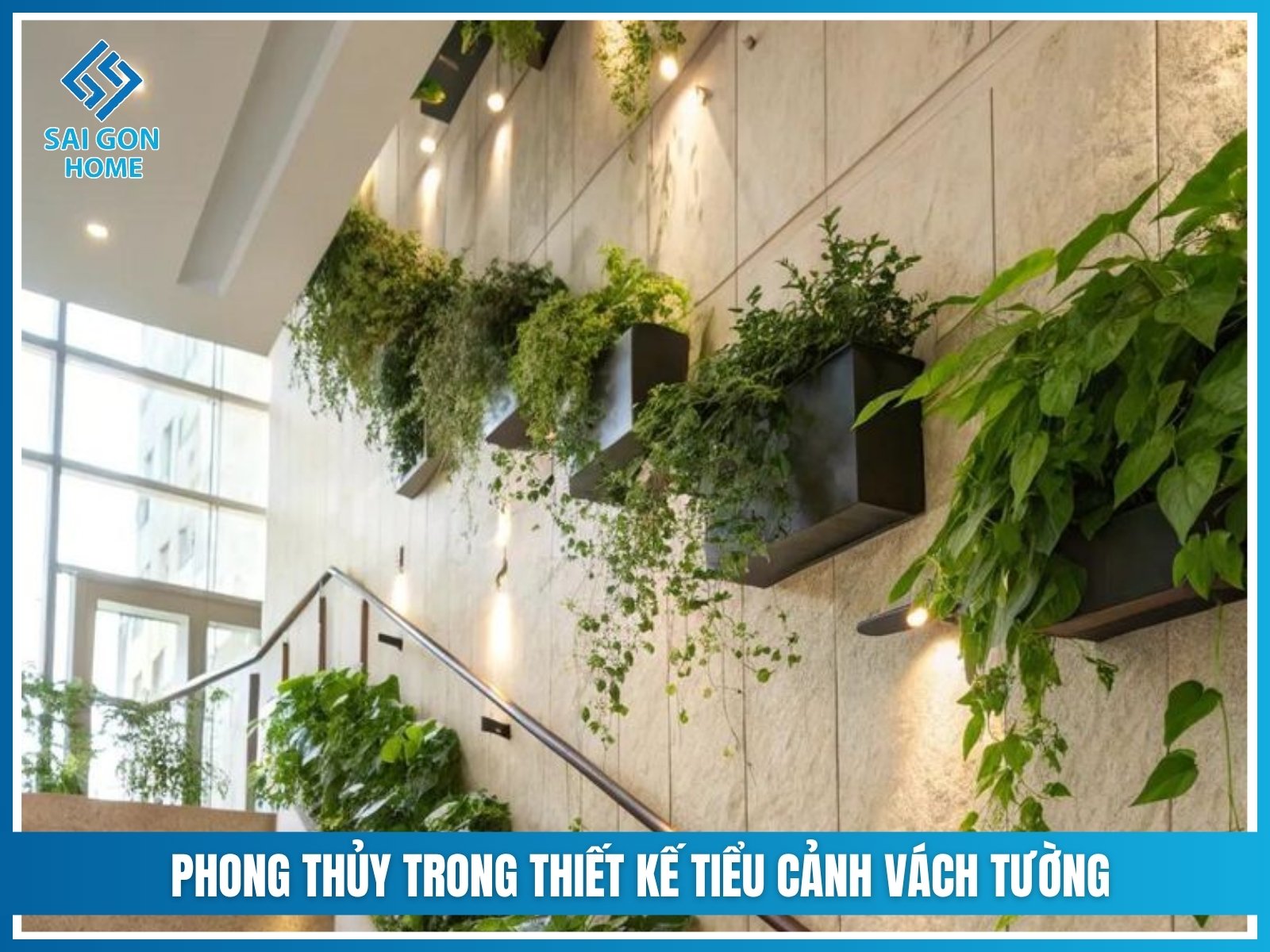 Phong thủy trong thiết kế tiểu cảnh vách tường