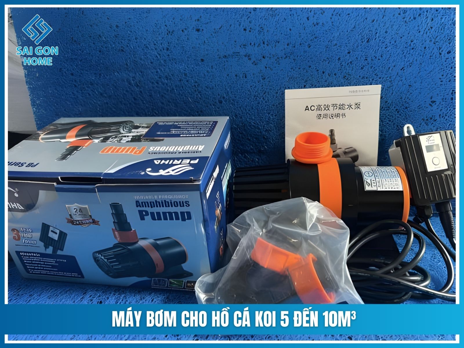 Cách chọn máy bơm cho hồ cá koi CHUẨN XÁC tiết kiệm điện 11 Máy bơm cho hồ cá koi 5 đến 10m³