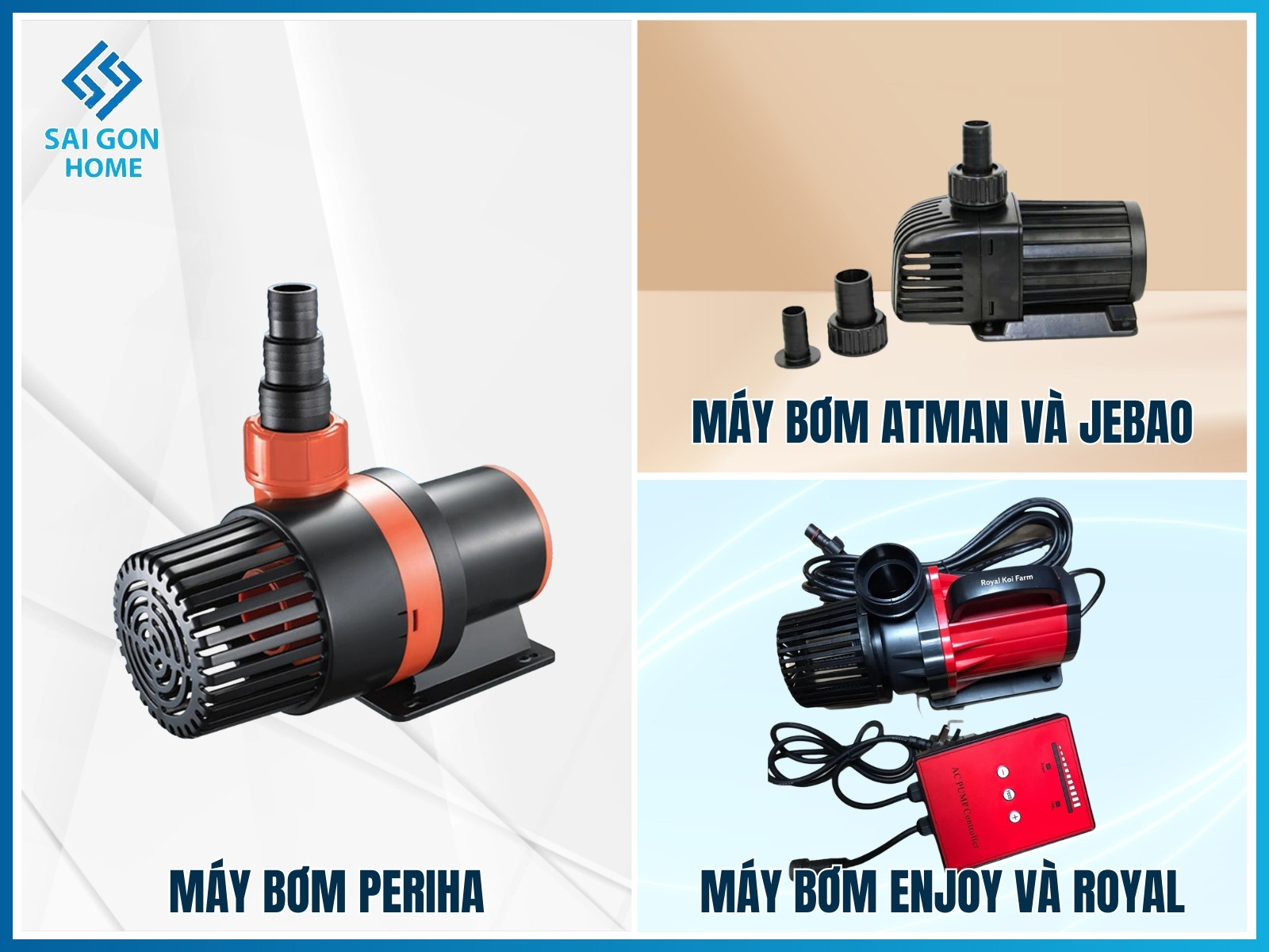 Cách chọn máy bơm cho hồ cá koi CHUẨN XÁC tiết kiệm điện 12 So sánh máy bơm hồ cá koi theo thương hiệu
