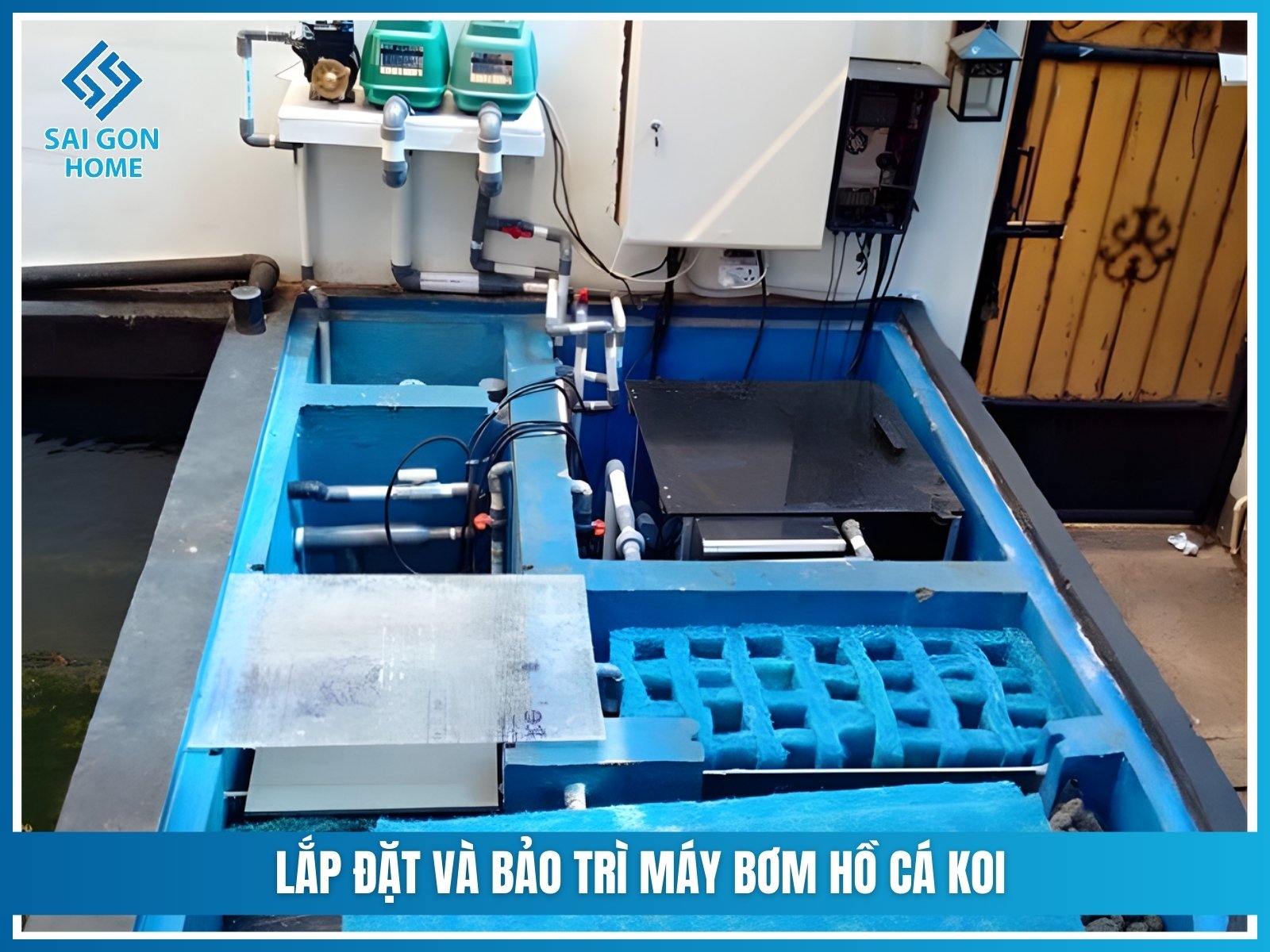 Cách chọn máy bơm cho hồ cá koi CHUẨN XÁC tiết kiệm điện 13 Lắp đặt và bảo trì máy bơm hồ cá koi