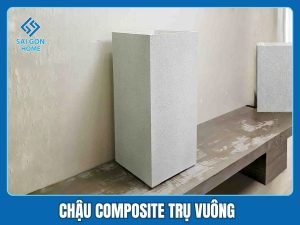 Chậu composite trụ vuông