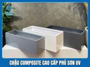 Chậu composite cao cấp phủ sơn UV