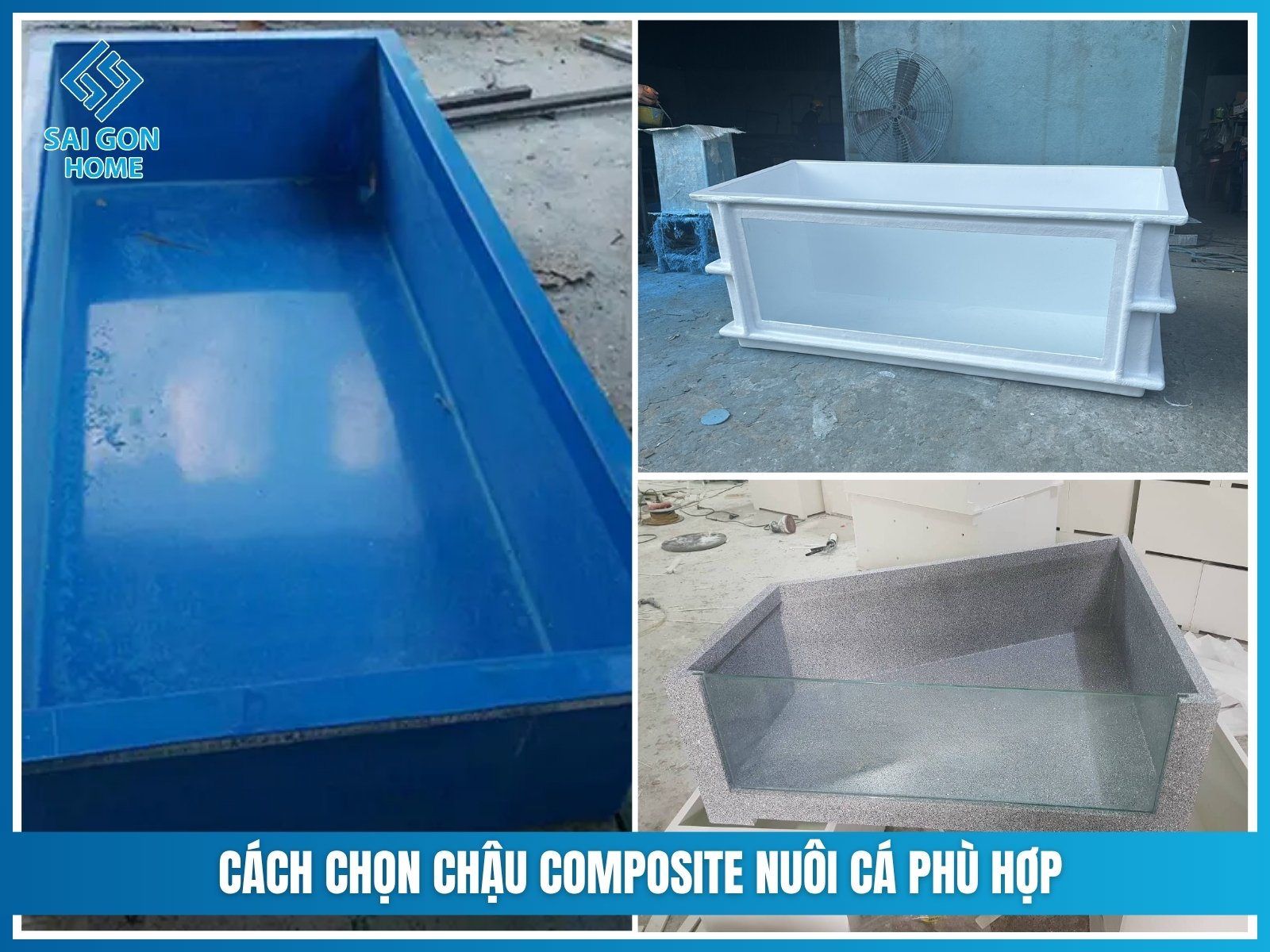 Cách chọn chậu composite nuôi cá phù hợp