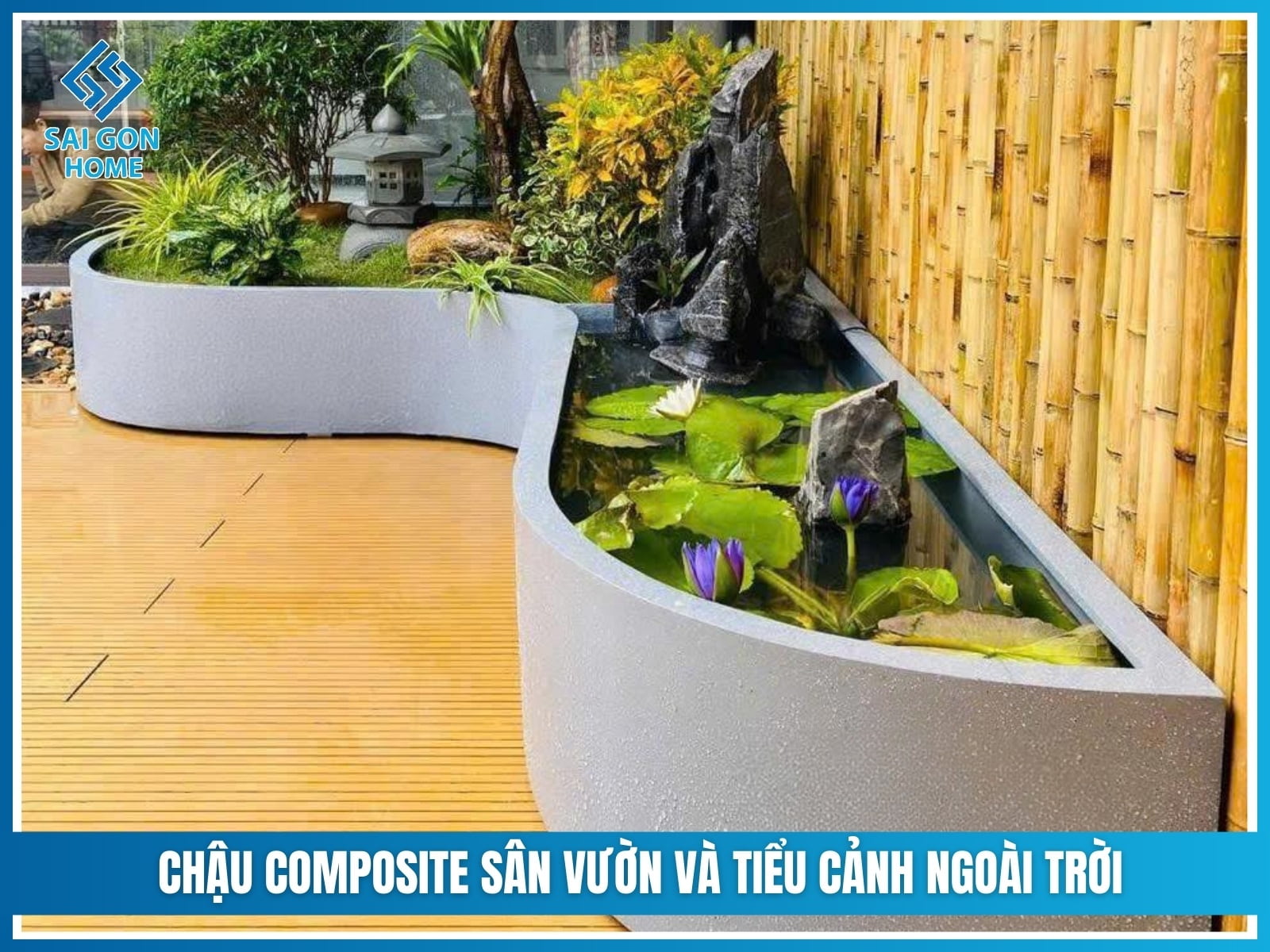 Chậu composite là gì? Ưu nhược điểm & CÁCH CHỌN 8 Chậu composite sân vườn và tiểu cảnh ngoài trời