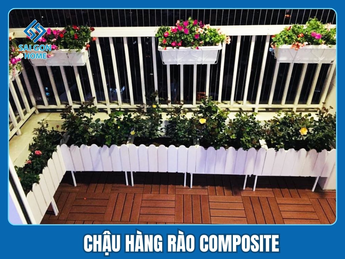 Chậu hàng rào Composite Chậu hàng rào Composite