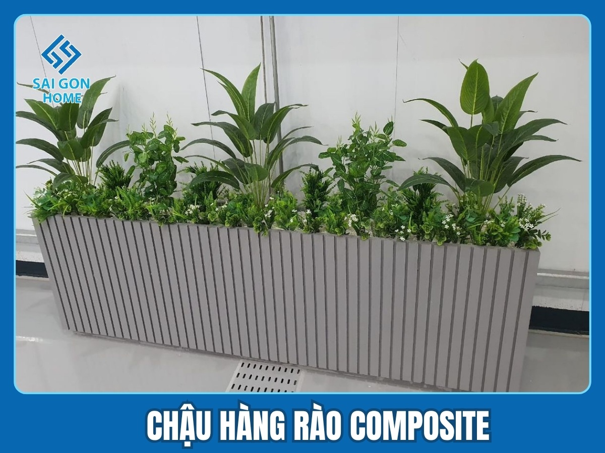 Chậu hàng rào Composite Chậu hàng rào Composite