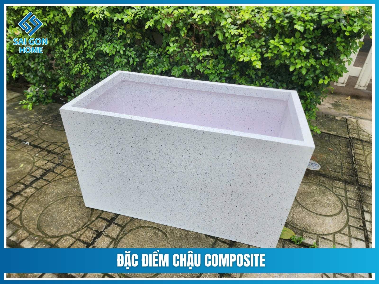 Chậu trồng cây ban công Composite 10 Đặc điểm chậu composite