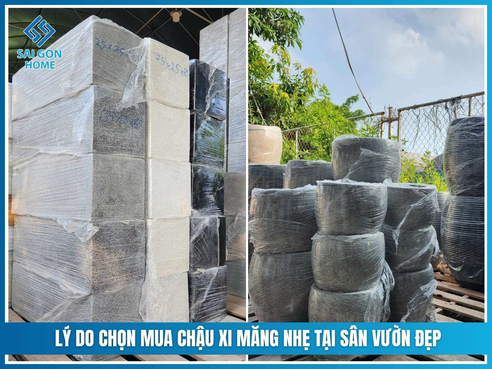 Chậu xi măng nhẹ 18 Lý do chọn mua chậu xi măng nhẹ tại SÂN VƯỜN ĐẸP