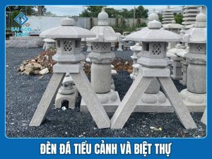 Đèn đá tiểu cảnh và biệt thự