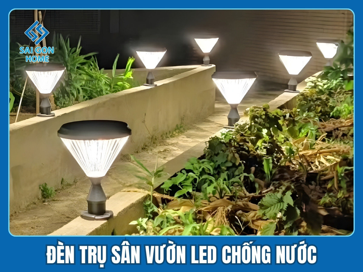 Đèn trụ sân vườn 9 Đèn trụ sân vườn LED chống nước