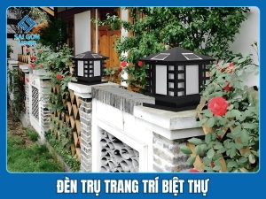 Đèn trụ sân vườn 2 Den tru cong va den tru trang tri biet thu