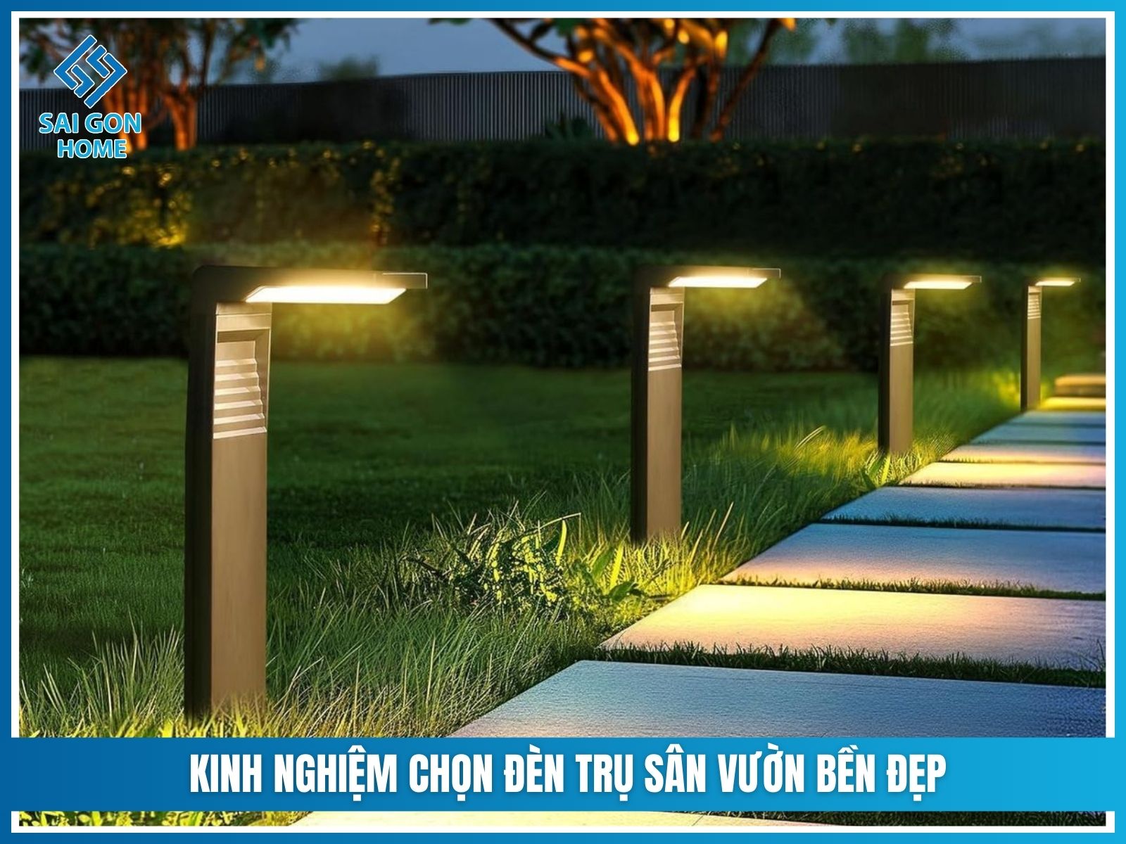 Đèn trụ sân vườn 13 Kinh nghiệm chọn đèn trụ sân vườn bền đẹp