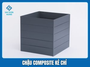 Chậu composite kẻ chỉ