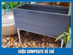 Chậu composite kẻ chỉ