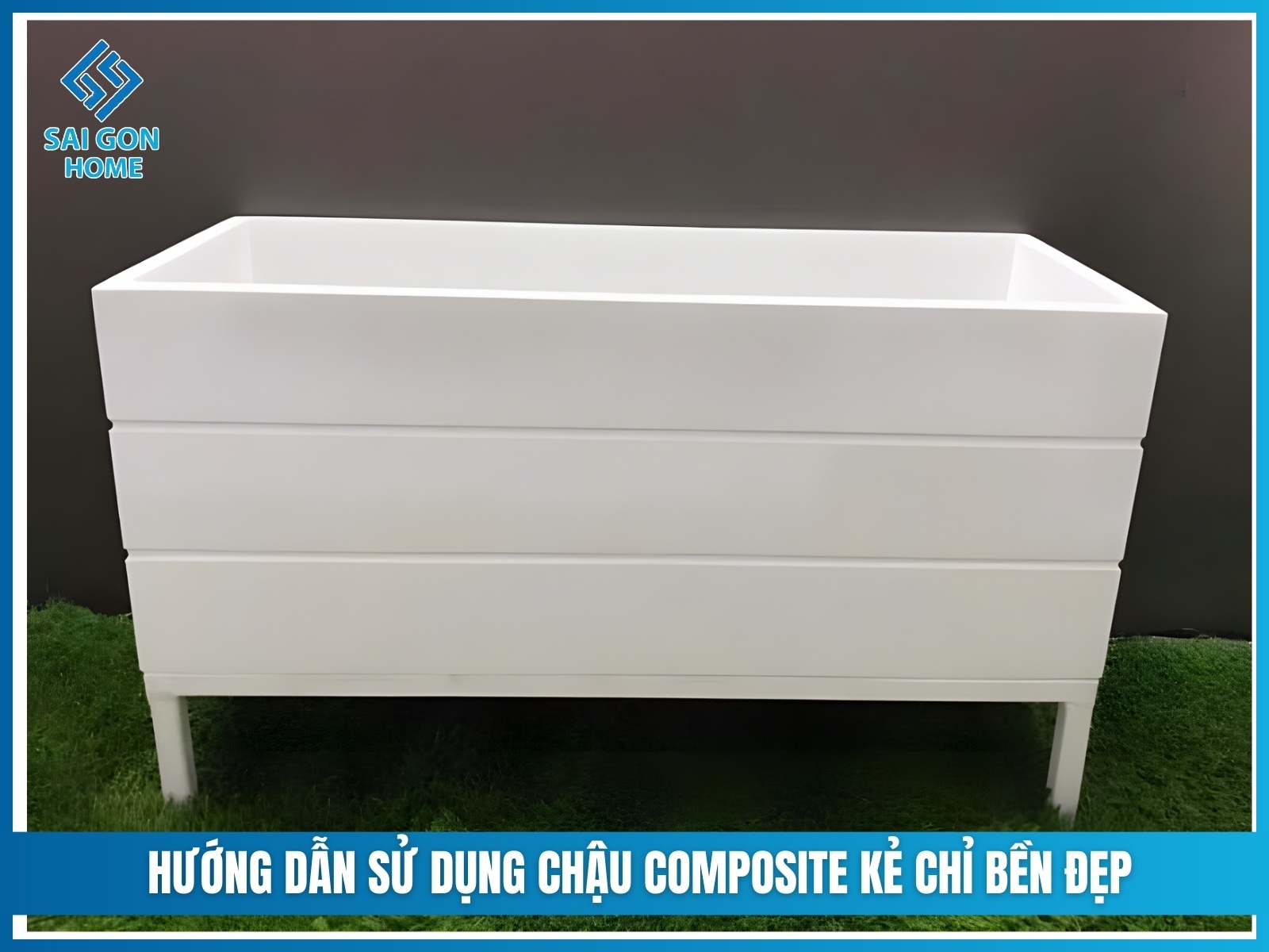 Hướng dẫn sử dụng và bảo quản chậu composite kẻ chỉ bền đẹp