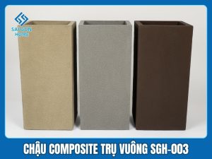 Chậu Composite Trụ Vuông SGH-003 2 Chậu Composite Trụ Vuông SGH-003