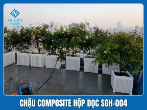 Chậu Composite hộp dọc SGH-004 1 Chậu Composite hộp dọc SGH-004