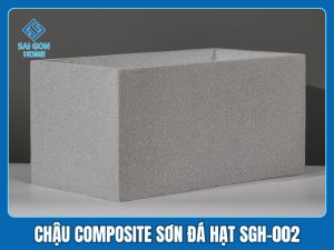 Chậu Composite sơn đá hạt SGH-002