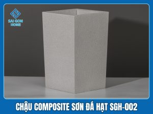 Chậu Composite sơn đá hạt SGH-002 1 Chậu Composite sơn đá hạt SGH-002