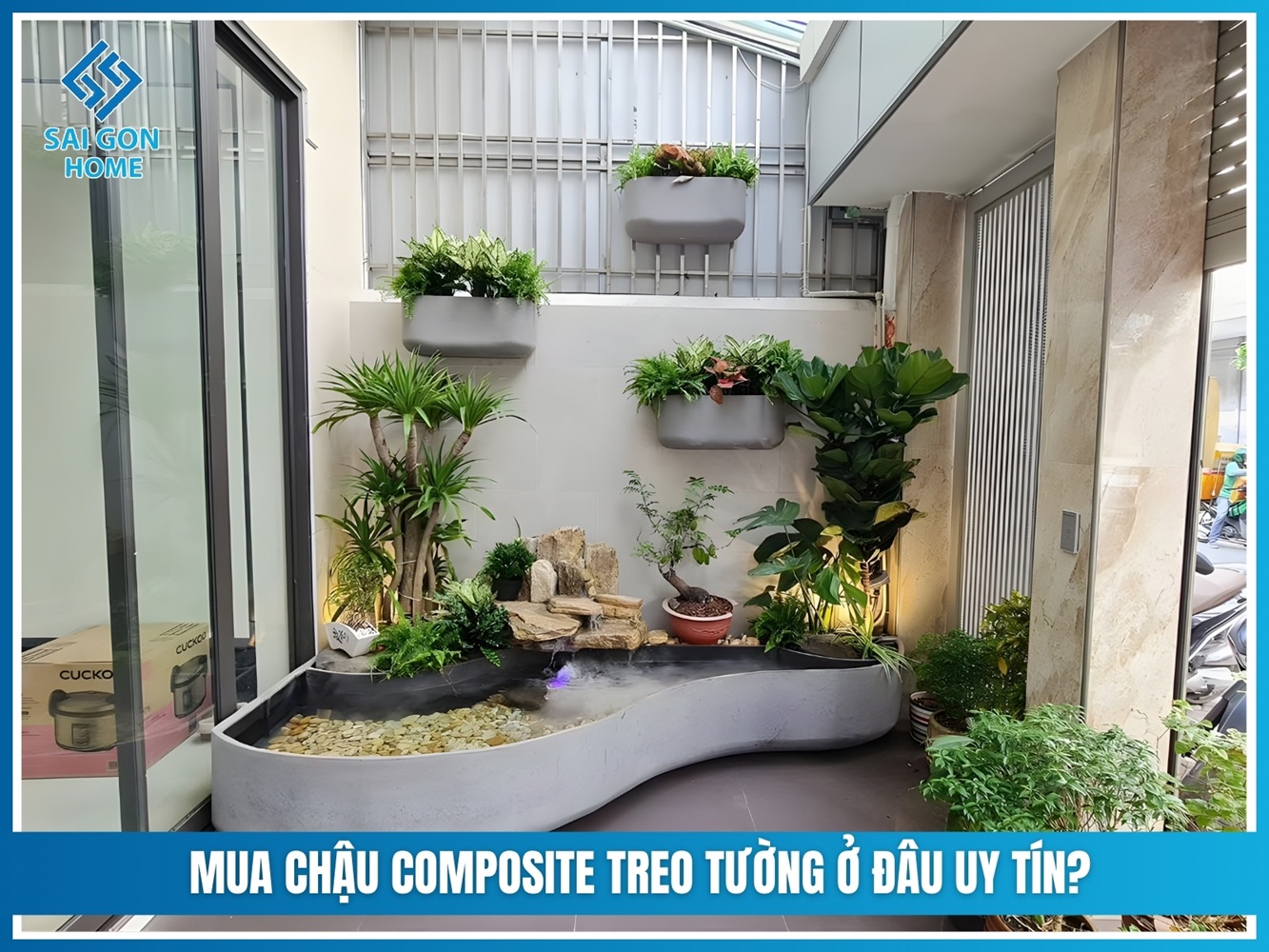 Chậu Composite treo tường 12 Mua chậu composite treo tường ở đâu uy tín?
