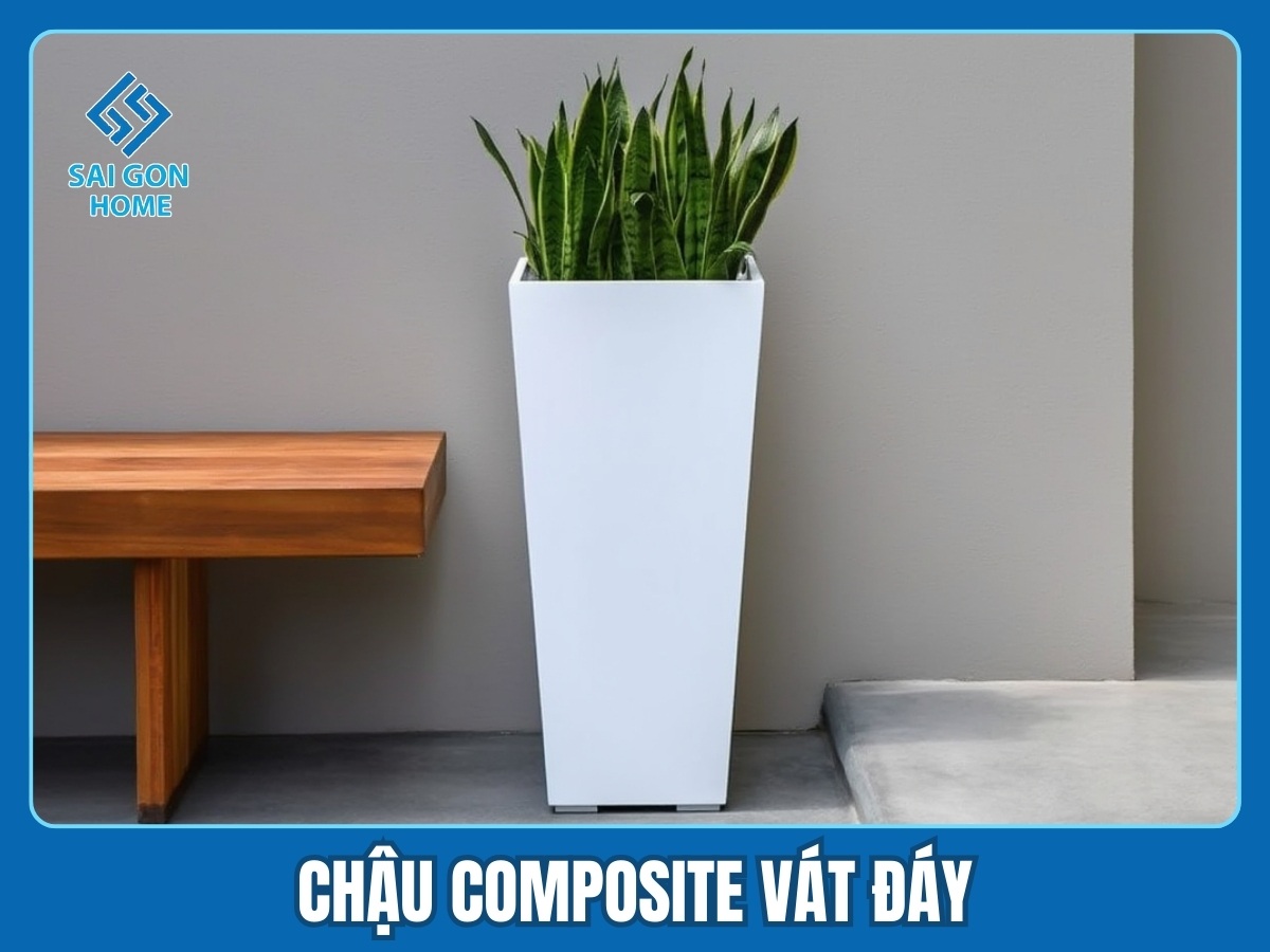 Chậu composite vát đáy Chậu composite vát đáy