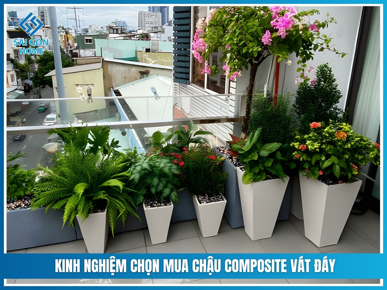 Chậu composite vát đáy 12 Kinh nghiệm chọn mua chậu composite vát đáy