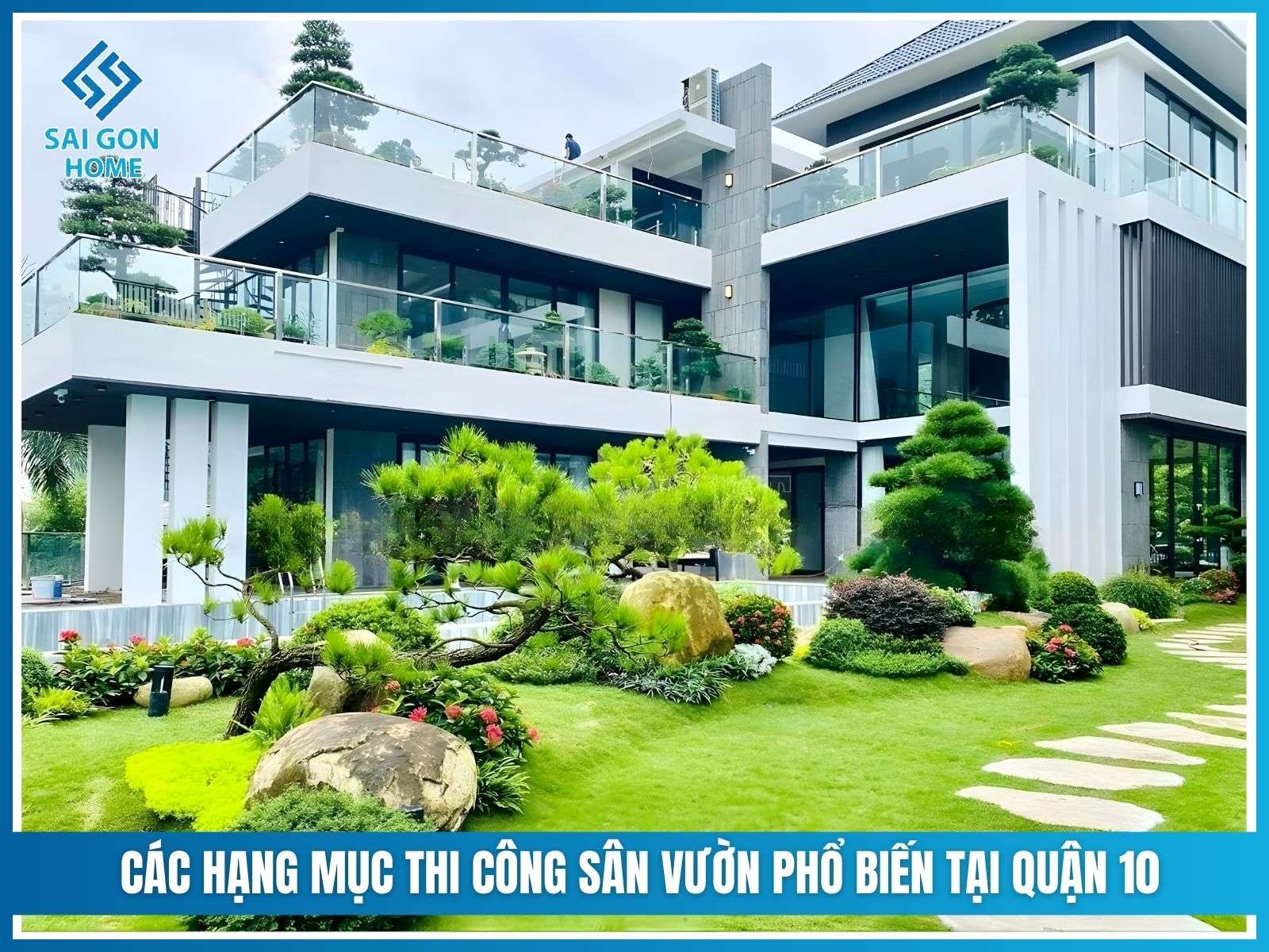 Thiết kế thi công sân vườn tại Quận 10 9 Các hạng mục thi công sân vườn phổ biến tại Quận 10