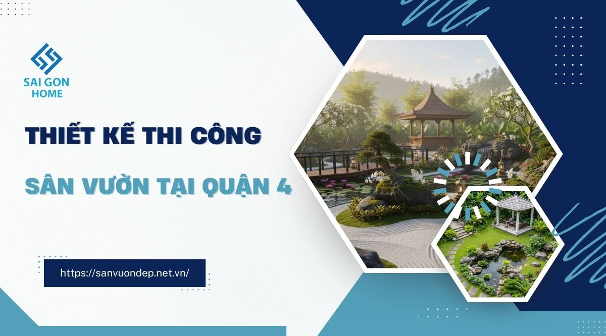 [Thumnail] Thiết kế thi công sân vườn tại Quận 4