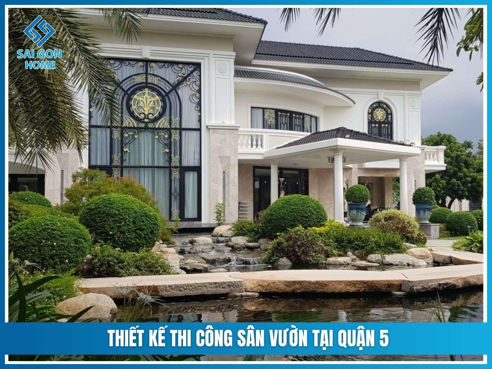 Thiết kế thi công sân vườn tại Quận 5