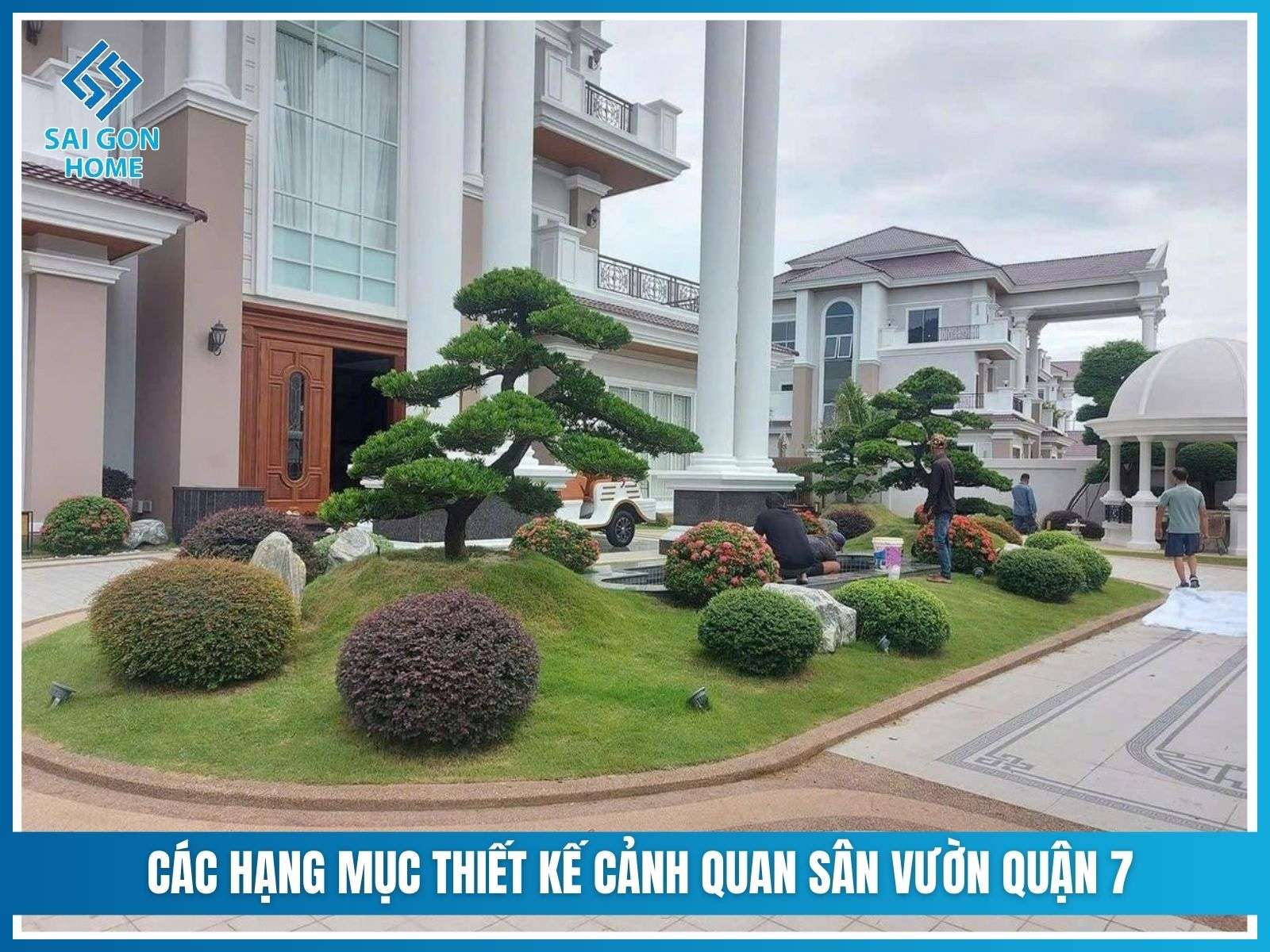 Dịch vụ thiết kế thi công sân vườn tại Quận 7 GIÁ TỐT 11 Các hạng mục thiết kế cảnh quan sân vườn Quận 7