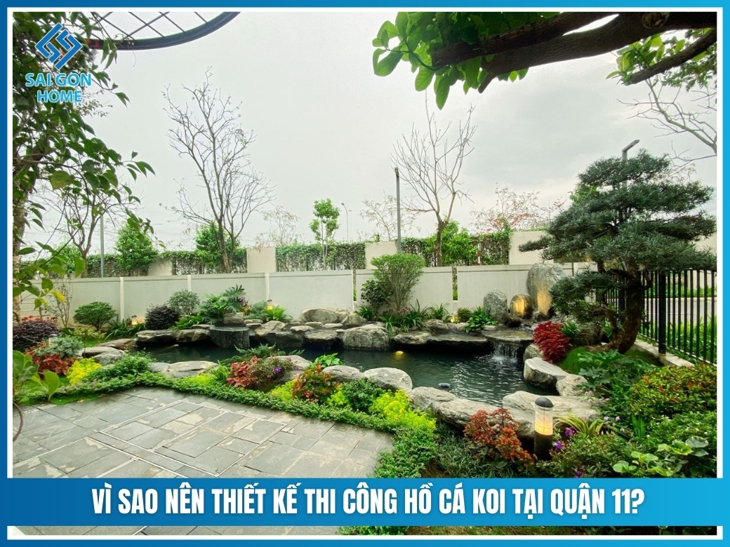 Vì sao nên thiết kế thi công hồ cá koi tại Quận 11?