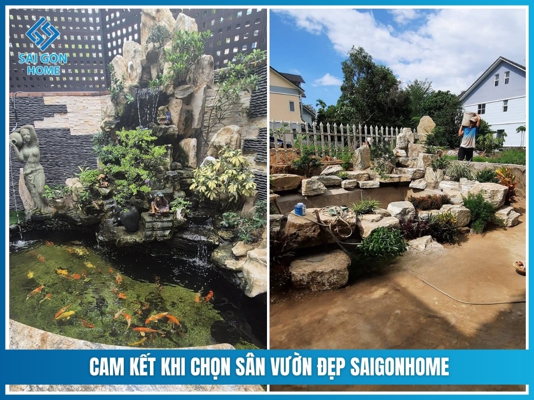 Cam kết khi chọn SÂN VƯỜN ĐẸP SAIGONHOME