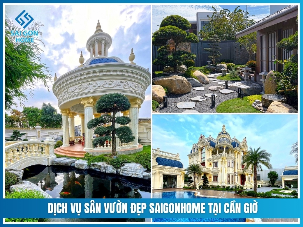 Thiết kế thi công sân vườn tại Cần Giờ TRỌN GÓI giá rẻ 8 Dịch vụ SÂN VƯỜN ĐẸP SAIGONHOME tại Cần Giờ