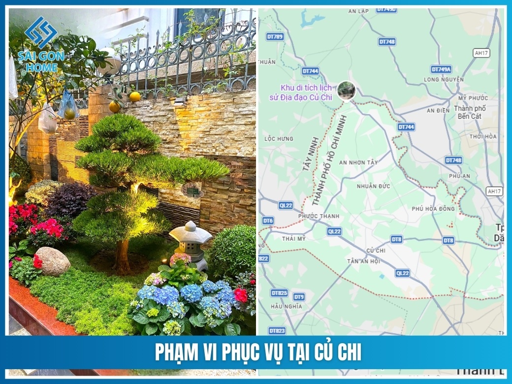 Phạm vi phục vụ tại Củ Chi
