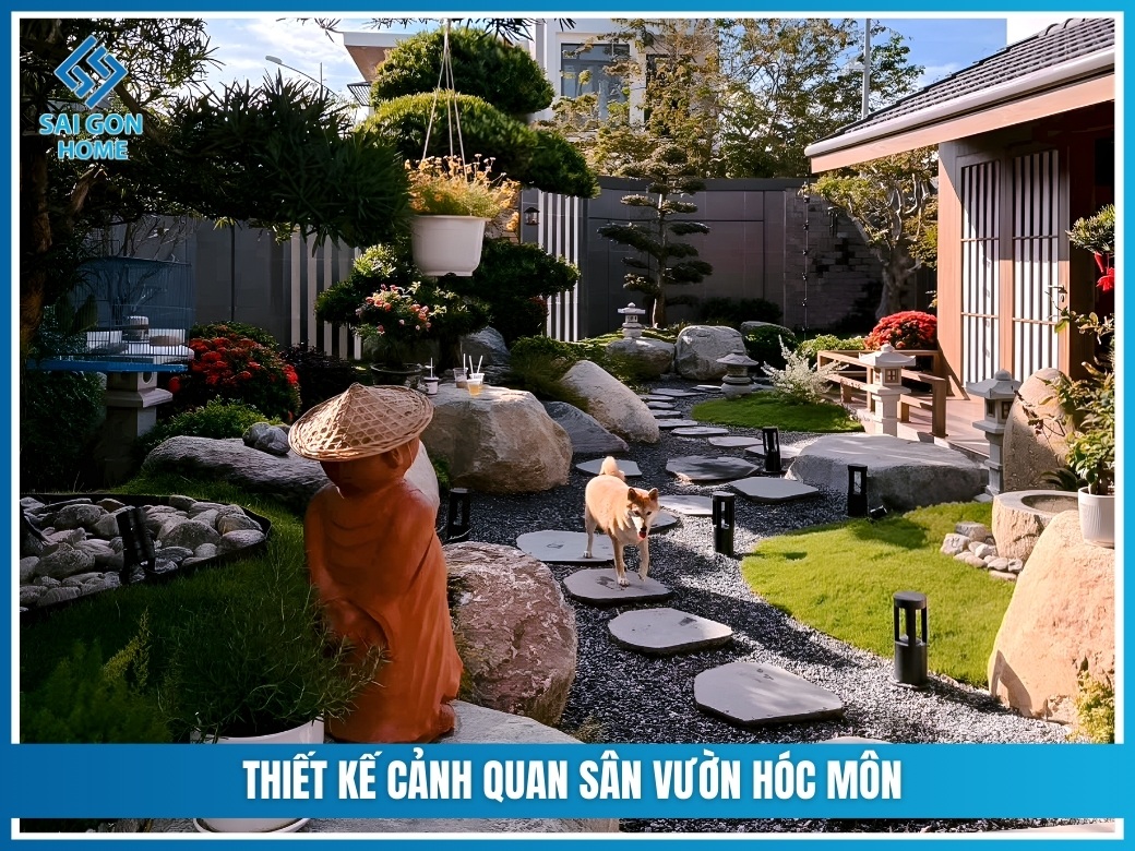 Thiết kế cảnh quan sân vườn Hóc Môn