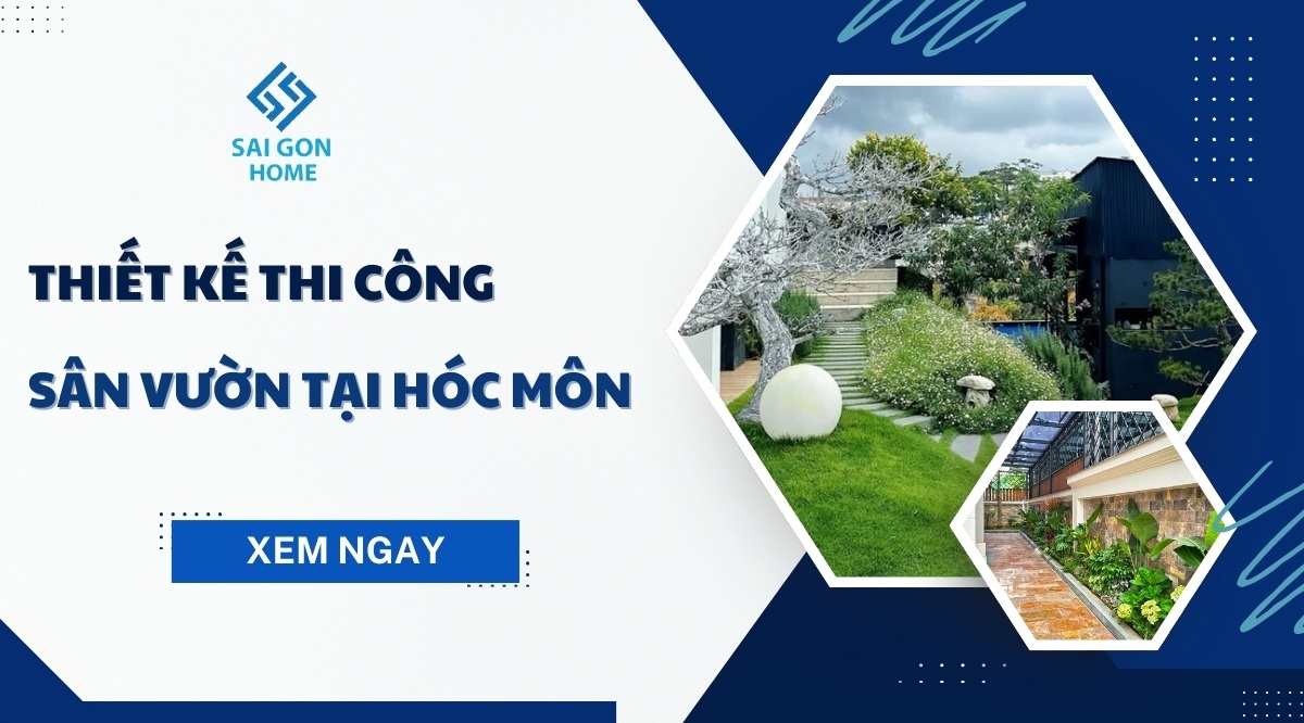 Thiết kế thi công sân vườn tại Hóc Môn UY TÍN giá tốt - Sanvuondep.net.vn