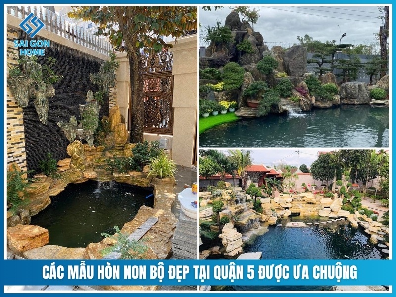 Các mẫu hòn non bộ đẹp tại Quận 5 được ưa chuộng