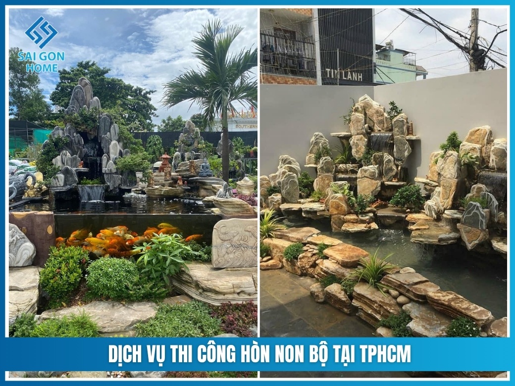 Dịch vụ thi công hòn non bộ tại TPHCM