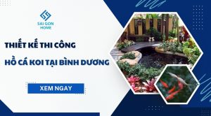 Thiết kế thi công hồ cá koi tại Bình Dương TRỌN GÓI - Sanvuondep.net.vn