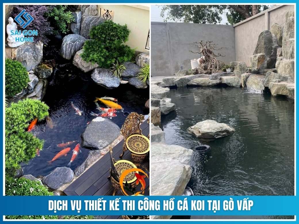Dịch vụ thiết kế thi công hồ cá koi tại Gò Vấp