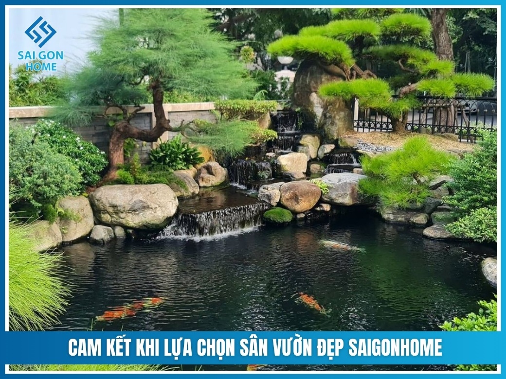 Cam kết khi lựa chọn SÂN VƯỜN ĐẸP SAIGONHOME