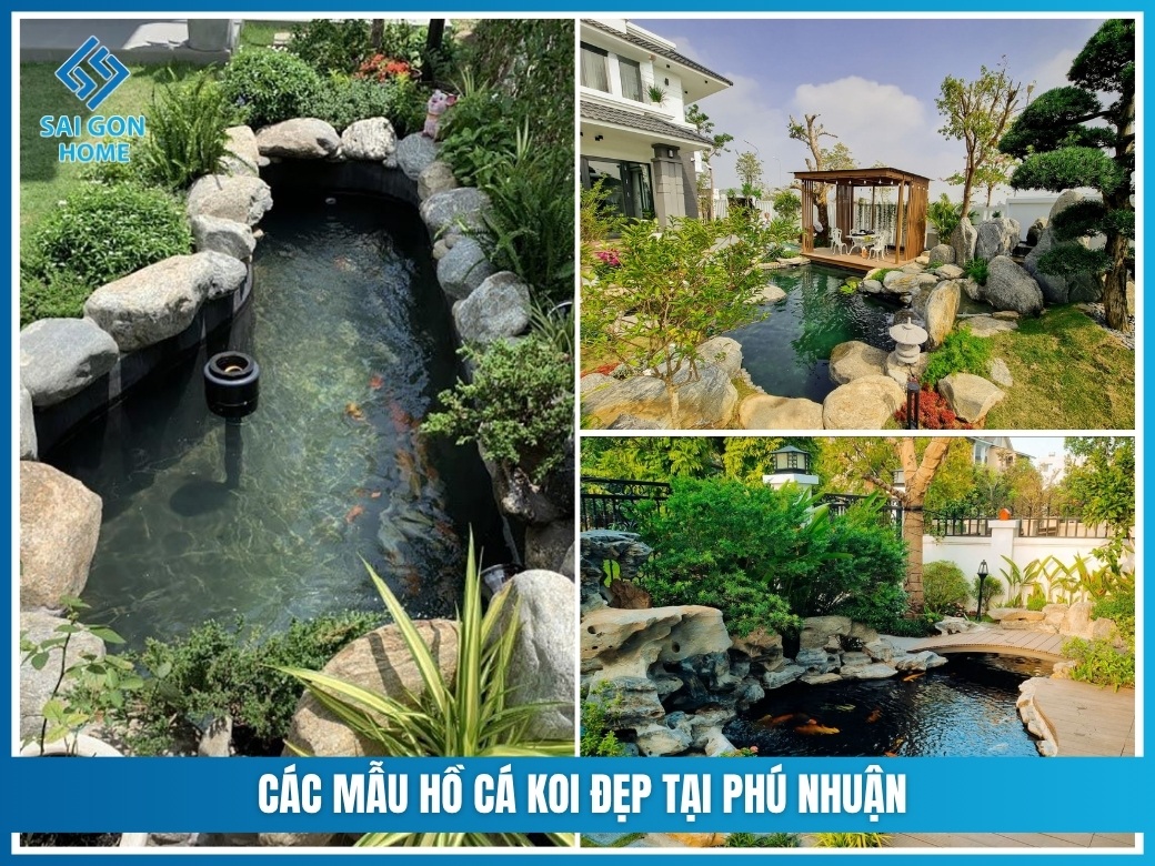 Các mẫu hồ cá koi đẹp tại Phú Nhuận